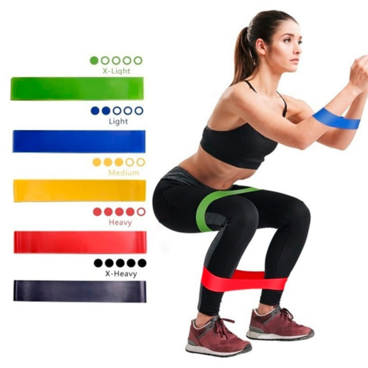 PACK Maquina Abdominal +Ruedita + Set 5x Bandas Gluteos + Discos Deslizantes - PROMO01