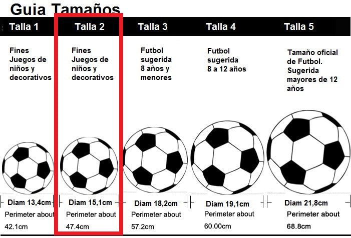 BALÓN FÚTBOL NIÑO MINSA N2 - Colores