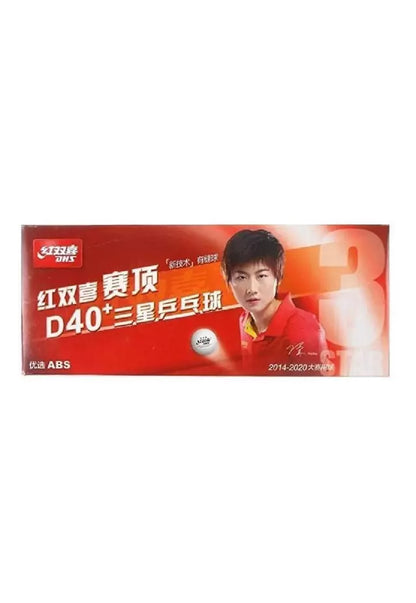 Caja 10 Pelota Ping Pong 3 Estrellas 40mm DHS