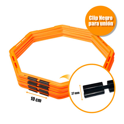 Set 6 Aro Plano Escalera Agilidad Psicomotricidad Con Clips 029