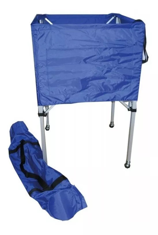Carro Porta Balones Aluminio Plegable con Ruedas