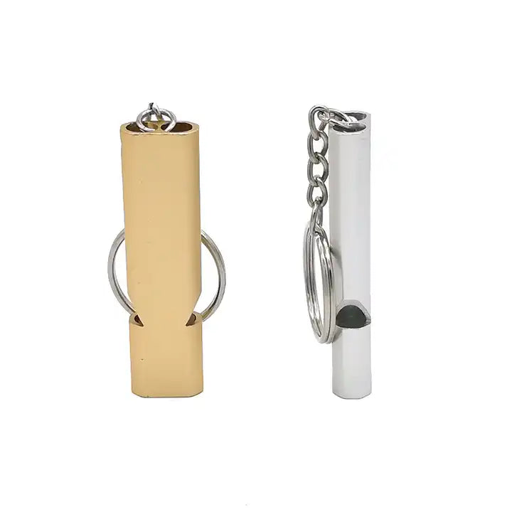 Pack 30x Silbato Pito Metalico Aluminio Largo 5,5cm