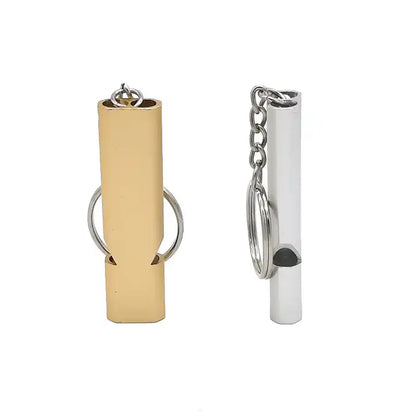 Pack 30x Silbato Pito Metalico Aluminio Largo 5,5cm