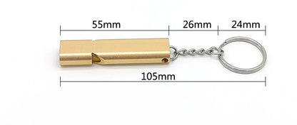 Pack 30x Silbato Pito Metalico Aluminio Largo 5,5cm