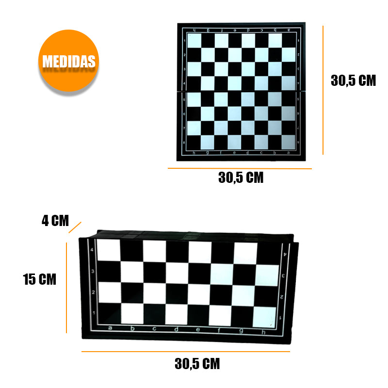 Juego de mesa Ajedrez  magnético 30,5 CM