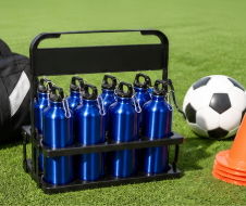 Pack Portabotella Portatil con 6 Botella Aluminio 750ML