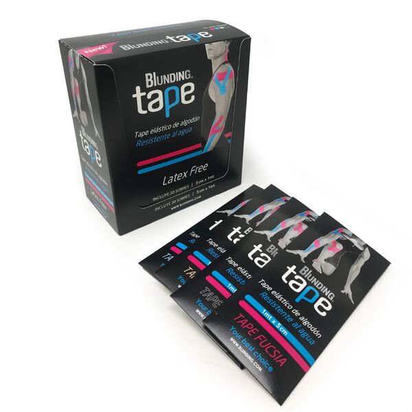 Caja 20 Tape Kinesiologicos 1mt x 5cm - Colores Variados