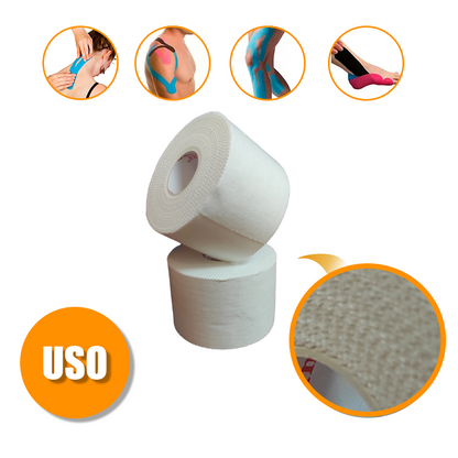Pack 12x Vendaje rigido 5cm x Largo13,7mt - BLANCA