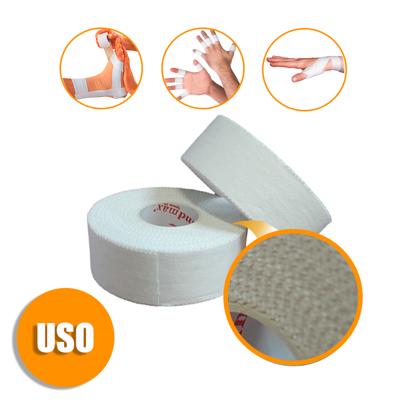 Pack 12x Vendaje rigido 2,5cm x Largo13,7mt - BLANCA