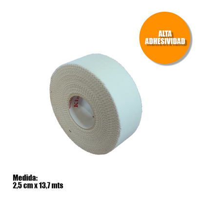 Pack 12x Vendaje rigido 2,5cm x Largo13,7mt - BLANCA