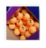 Pelotas Ping Pong 1 Estrellas DHS Caja Frasco 120 Unidades - Naranja