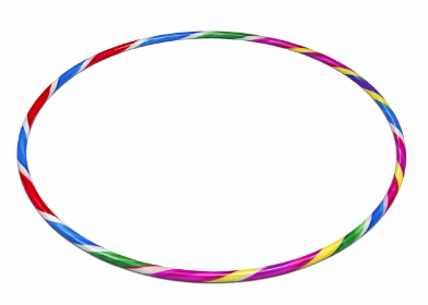 Aro hula hula Hoop Colores 45cm diametro 15mm - UNIDAD