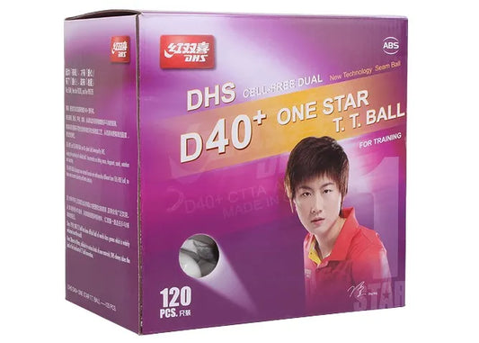 Pelotas Ping Pong 1 Estrellas DHS Caja Frasco 120 Unidades - Naranja