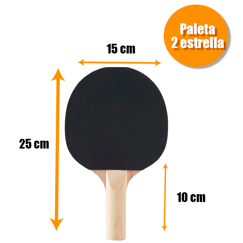 Paleta Ping Pong 2 Estrella Star por UNIDAD - Sensei