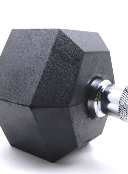 Mancuerna Hexagonal Caucho Goma Crossfit Funcional 12.5 Kg - PAR