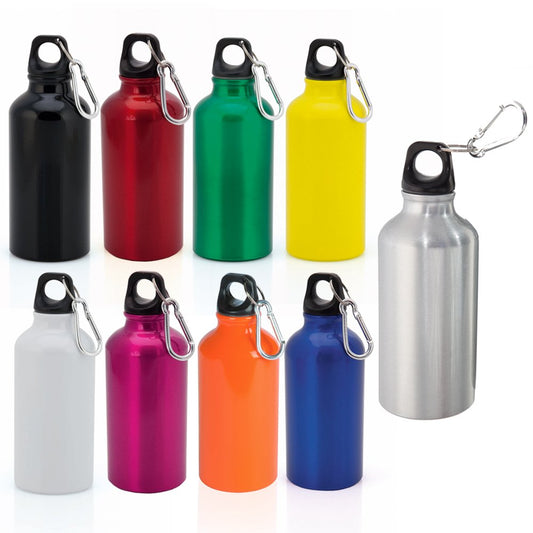 Botella Aluminio Inoxidable Tapa Rosca 400ml - Colores