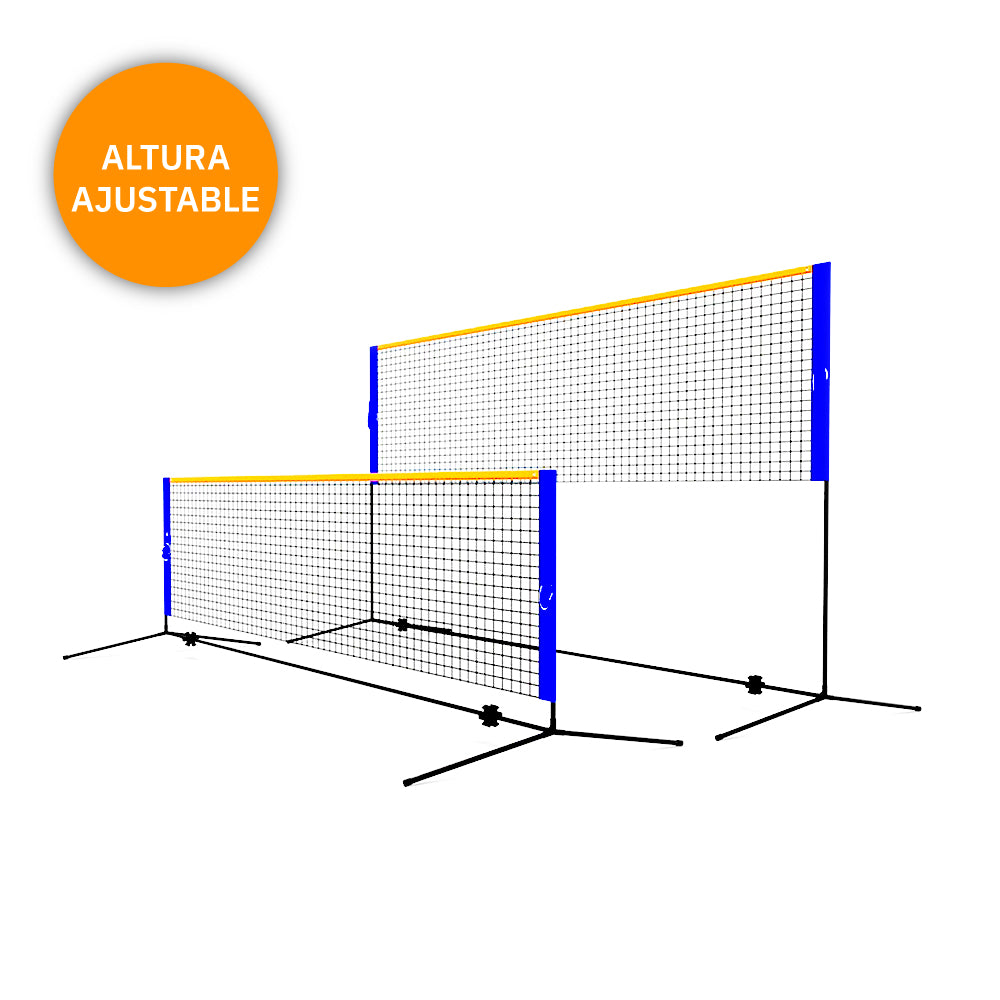 Red Badminton con Parantes y Red portable con Bolso 6 metros
