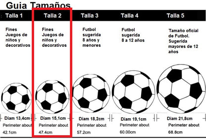 BALÓN FÚTBOL NIÑO MINSA N2 - Colores