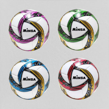 BALÓN FÚTBOL MINSA Tamaño oficial 5 - Colores