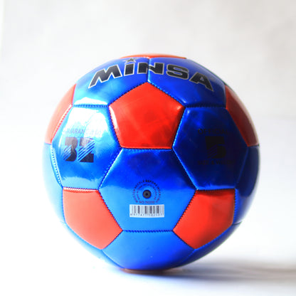 Balón Fútbol MINSA Tamaño Oficial 5 - Capa Brillante Plateado