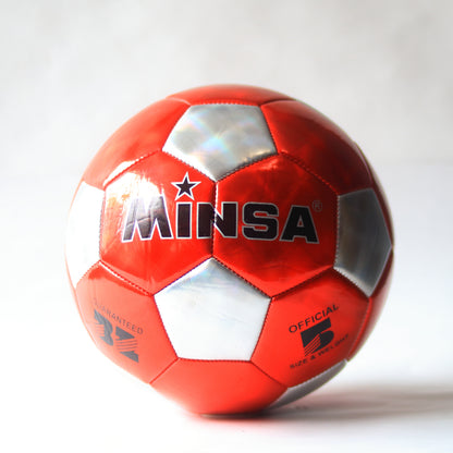 Balón Fútbol MINSA Tamaño Oficial 5 - Capa Brillante Plateado