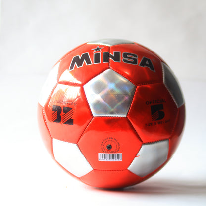 Balón Fútbol MINSA Tamaño Oficial 5 - Capa Brillante Plateado