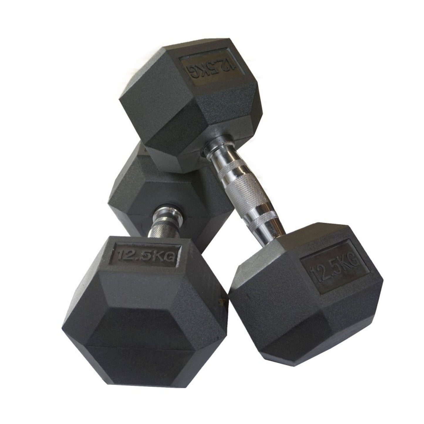 Mancuerna Hexagonal Caucho Goma Crossfit Funcional 12.5 Kg - UNIDAD