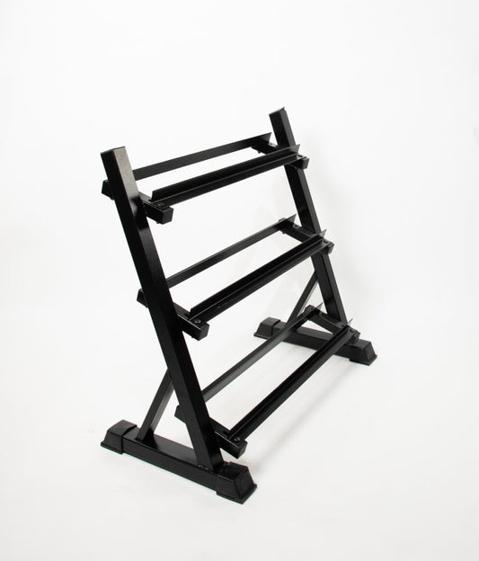 Pack Rack + Mancuernas Hexagonales Caucho 230 Kg