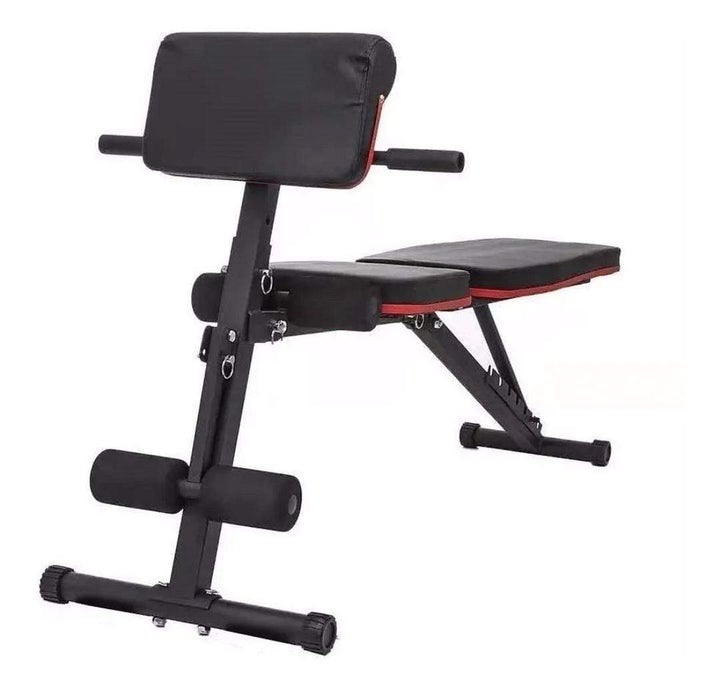 PACK BANCA INCLINABLE MULTIFUNCIONAL + PAR MANCUERNAS + 40KGS EN DISCOS